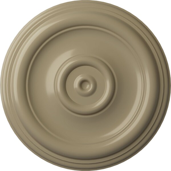 Ekena Millwork Traditional Ceiling Medallion (Fits Canopies up to 2 3/4"), Hand-Painted Gobi Desert, 12"OD x 1"P CM12TRGDF - main